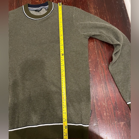 Ted Baker Olive Green printed sweater - Picture 8 of 10